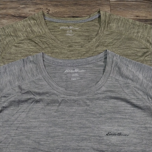 Eddie Bauer Resolution Long Sleeve T-shirt Mens Size 3XL Green Gray Shirt - Picture 2 of 12